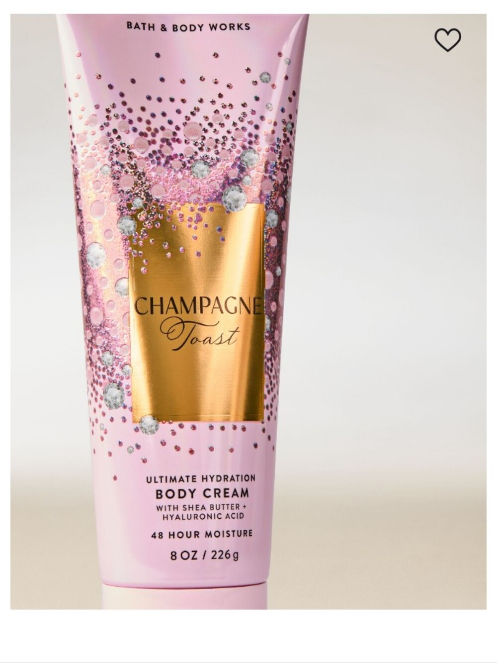 Bath & Body Works Champagne Toast Body Cream - Pink & Gold